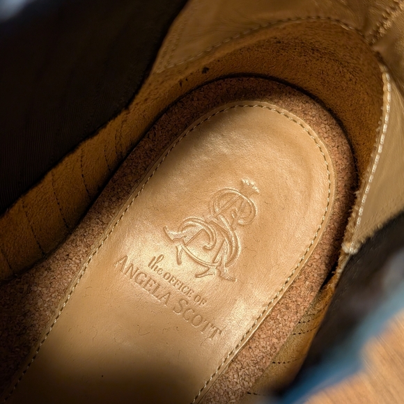 Angela Scott Teal Patent Leather Miss Kate Boots, EU39 EUC - Picture 2 of 10